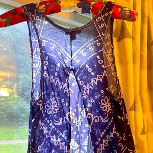 Vintage Delia’s brand Size Small open back sheer tank top